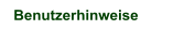 Benutzerhinweise